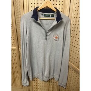 Bobby Jones Mens 2012 PGA Championship Kiawah Island 1/4 Zip Pima Cotton Gray M